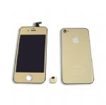 lcd pantalla Iphone 4s original lcd con copy touch mas joystick y tapa trasera gold